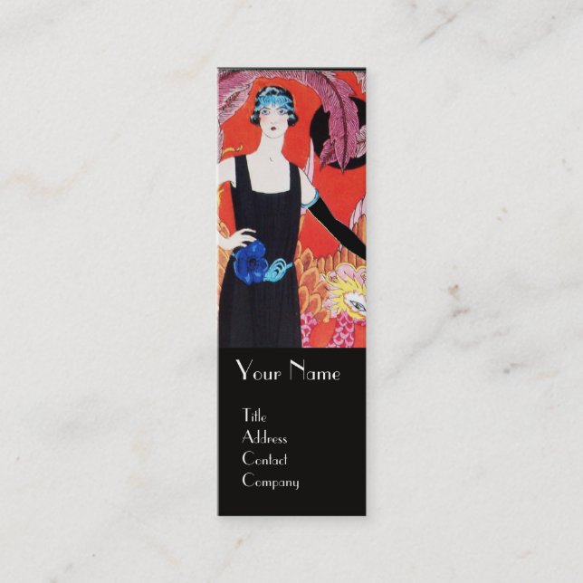 BEAUTY AND PHOENIX,FASHION DESIGNER MAKE UP ARTIST MINI BUSINESS CARD (Front)