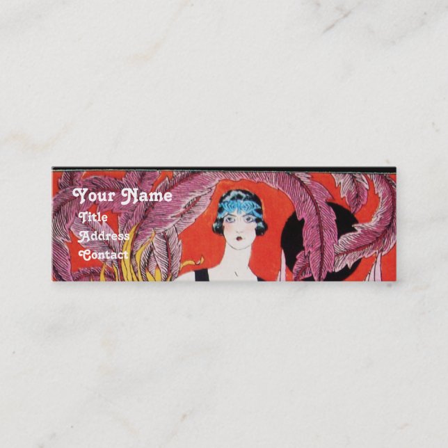BEAUTY AND PHOENIX,FASHION DESIGNER MAKE UP ARTIST MINI BUSINESS CARD (Front)