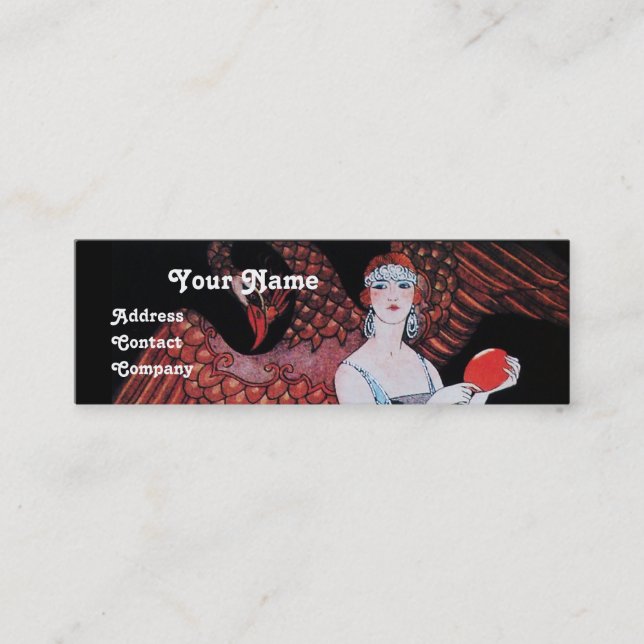 BEAUTY AND PHOENIX,FASHION DESIGNER MAKE UP ARTIST MINI BUSINESS CARD (Front)