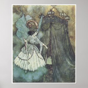 Beauty and the Beast, Edmund Dulac Poster