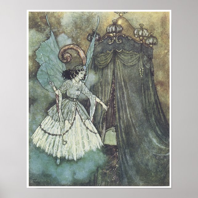 Beauty and the Beast, Edmund Dulac Poster (Front)