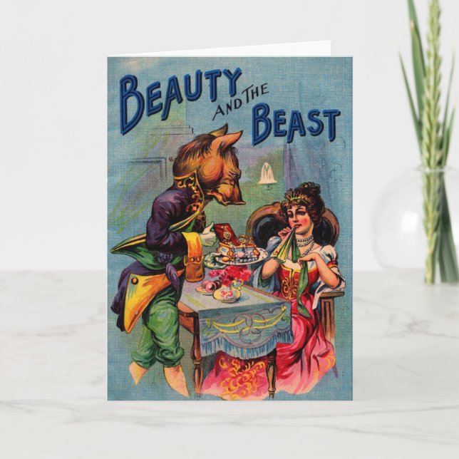 Beauty and the Beast, Greeting Card (Front)