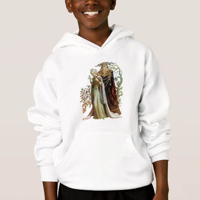 Beauty and the Beast  Kids Hooded Sweatshirt (Front)