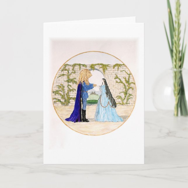 "Beauty and the Beast" Thank You Card (Front)