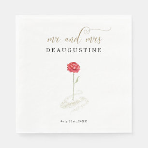 Beauty and the Beast Wedding Napkin