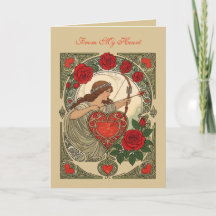 Beauty and the Wound Vintage Art Nouveau Romance