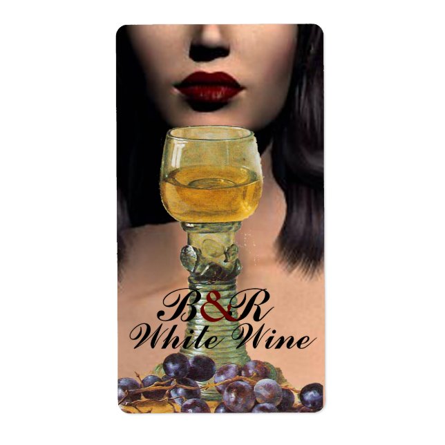 BEAUTY AND WHITE WINE GLASS Wine Tasting Party (Front)