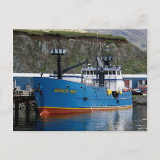 Beauty Bay, Crab Boat in Dutch Harbour, Alaska Postcard