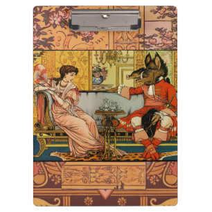Beauty Beast Classic Fairy Tale Characters Clipboard