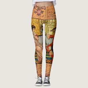 Beauty Beast Classic Fairy Tale Characters Leggings