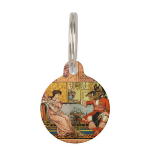 Beauty Beast Classic Fairy Tale Characters Pet Tag