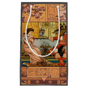 Beauty Beast Classic Fairy Tale Characters Small Gift Bag