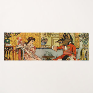 Beauty Beast Classic Fairy Tale Characters Yoga Mat