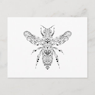 beauty bee postcard