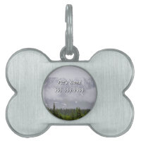 Beauty Behind The Clouds Pet Name Tag