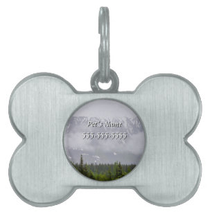 Beauty Behind The Clouds Pet Name Tag