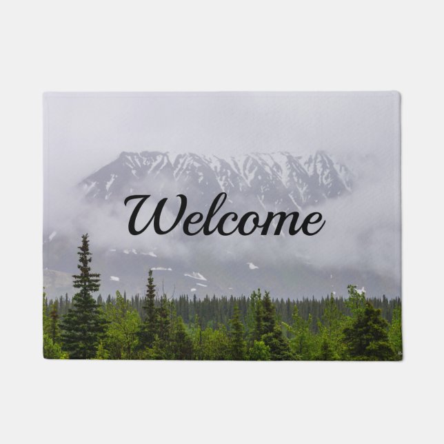 Beauty Behind The Clouds Welcome Doormat (Front)