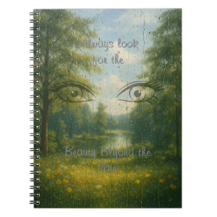 Beauty Beyond the Pain Print Notebook