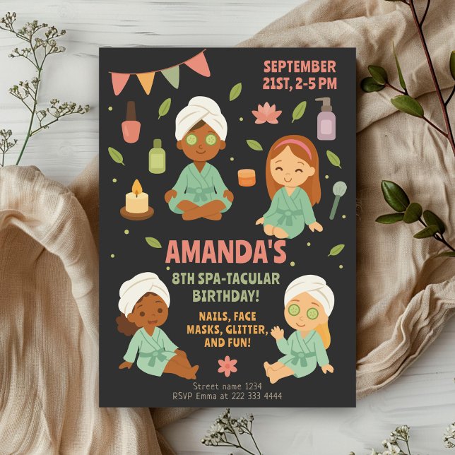 Beauty Birthday Party | Fun girls day Invitation (Creator Uploaded)