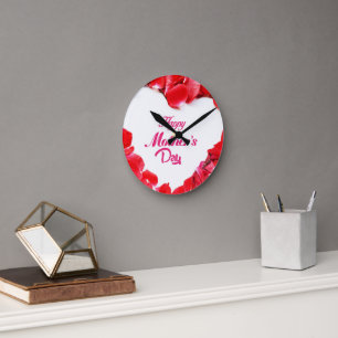 Beauty Bloom flower Round Clock