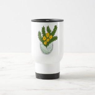 Beauty Blooms from New Beginnings–Symbolic Floral Travel Mug