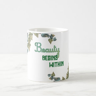 Beauty Botanical Typography Coffee Mug