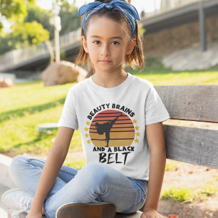 Beauty Brains and A Black Belt of Karate T-Shirt