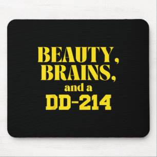 Beauty Brains And A Dd-214 Mouse Mat