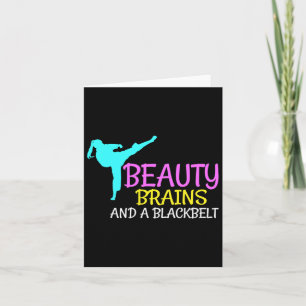Beauty Brains Black Belt Karate Martial Arts Gift  Card