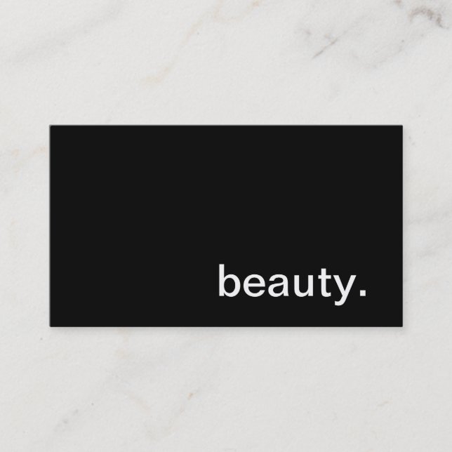 Beauty Business Card (Front)