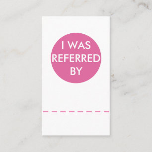 Beauty Business Referral Card Template