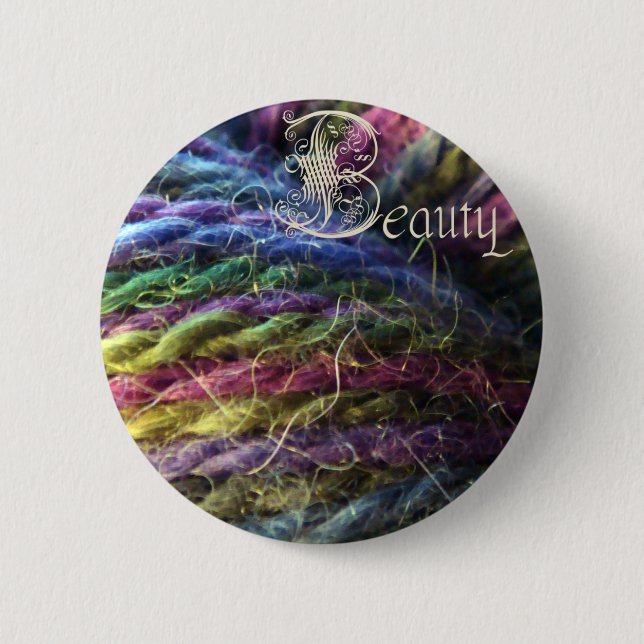 beauty button, wicked witch 1 6 cm round badge (Front)