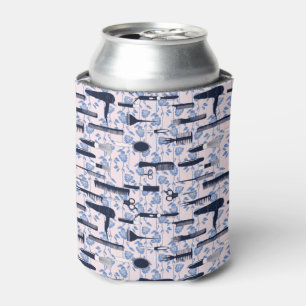 Beauty Care Blue Rose Pattern Can Cooler