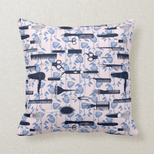 Beauty Care Blue Rose Pattern Cushion