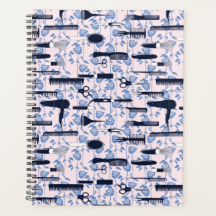 Beauty Care Blue Rose Pattern Planner
