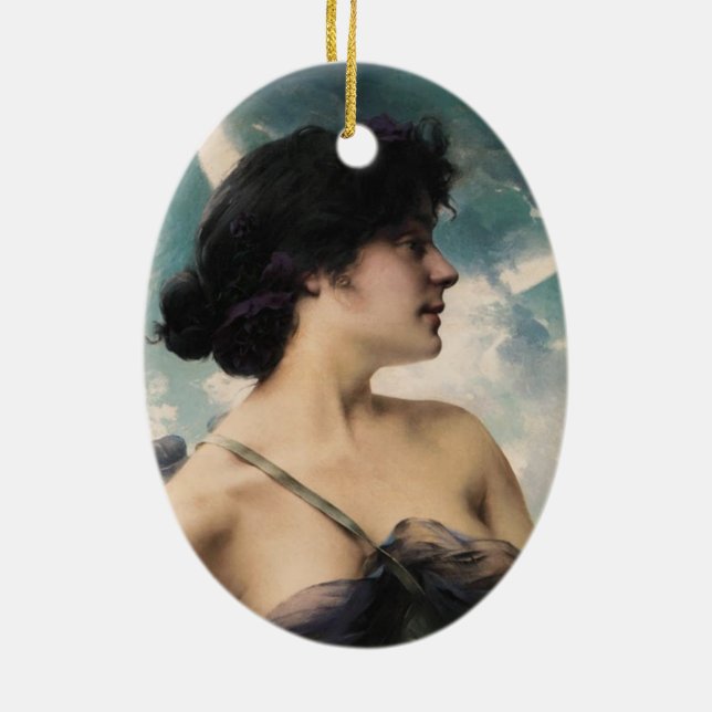 BEAUTY CERAMIC TREE DECORATION (Back)