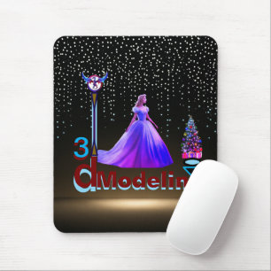 Beauty Cinderella 3D Modelling - Mouse Mat