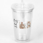 Beauty Collage Photo Best Dad Ever Gift Acrylic Tumbler<br><div class="desc">Beauty Collage Photo Best Dad Ever Gift is a personalised gift that combines beauty and sentimental value to create a meaningful present for your dad. The gift is a collage of carefully selected photos of you and your dad, arranged in a beautiful and artistic way. The photos could be of...</div>