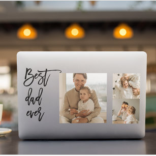 Beauty Collage Photo Best Dad Ever Gift HP Laptop Skin