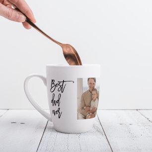 Beauty Collage Photo Best Dad Ever Gift Latte Mug