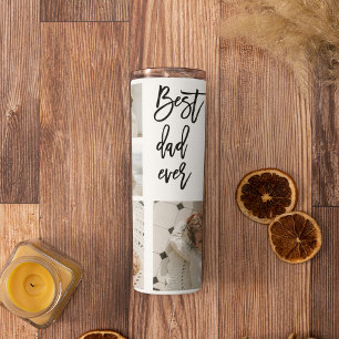 Beauty Collage Photo Best Dad Ever Gift Thermal Tumbler