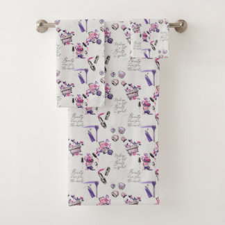Beauty Comes From The Inside Pattern Bath Towel Set