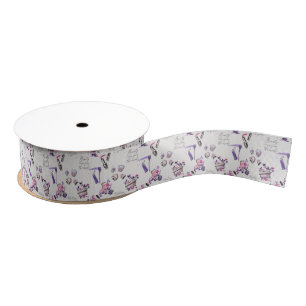 Beauty Comes From The Inside Pattern Grosgrain Ribbon