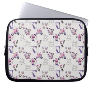 Beauty Comes From The Inside Pattern Laptop Sleeve