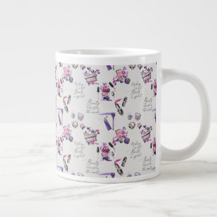 Beauty Comes From The Inside Pattern Large Coffee Mug