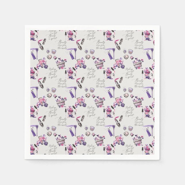 Beauty Comes From The Inside Pattern Napkin (Front)