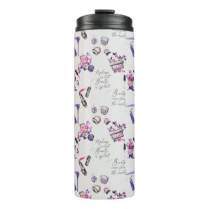Beauty Comes From The Inside Pattern Thermal Tumbler