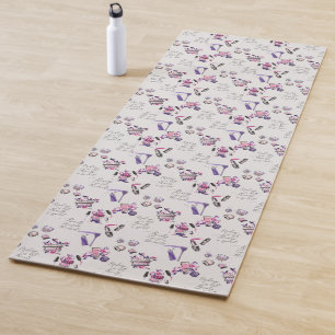 Beauty Comes From The Inside Pattern Yoga Mat