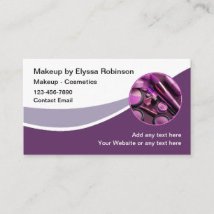 Beauty Cosmetics Makeup Artist Business Card