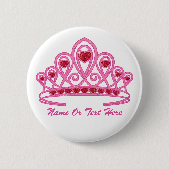 Beauty Crown Custom 6 Cm Round Badge (Front)